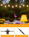 Picture of 15m Outdoor Garden String Lights Mains Powered, Festoon Lights with 25+2 G50 LED Bulbs, IP65 Waterproof Connectable Patio Lights for Garden, Backyard, Wedding & Party – Warm White