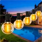 Picture of Outdoor Garden Lights Mains Powered - 9M 30Ft Festoon Light LED String G40 